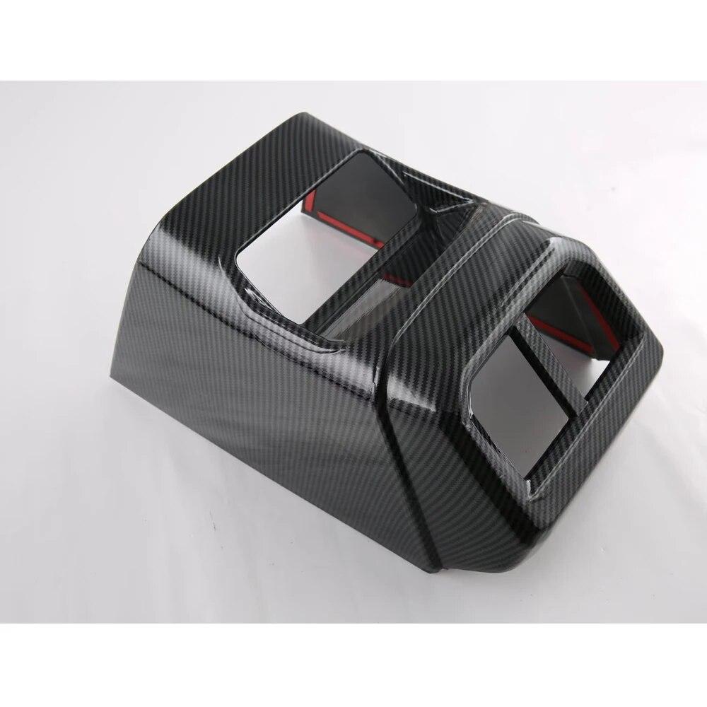 Für Ford Ranger T9 2023 2024 Carbon Look Hinten Air Vent Abdeckung Rahmen Trim Auto Zubehör
