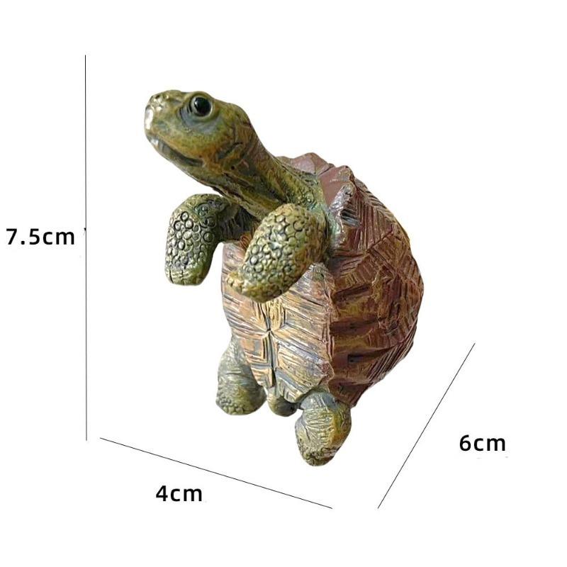 Turtle Hanging Ornament Flower Pot Turtle Decorative Hanging Cartoon Animal Simulated Turtle Ornaments Home Landscaping Decor