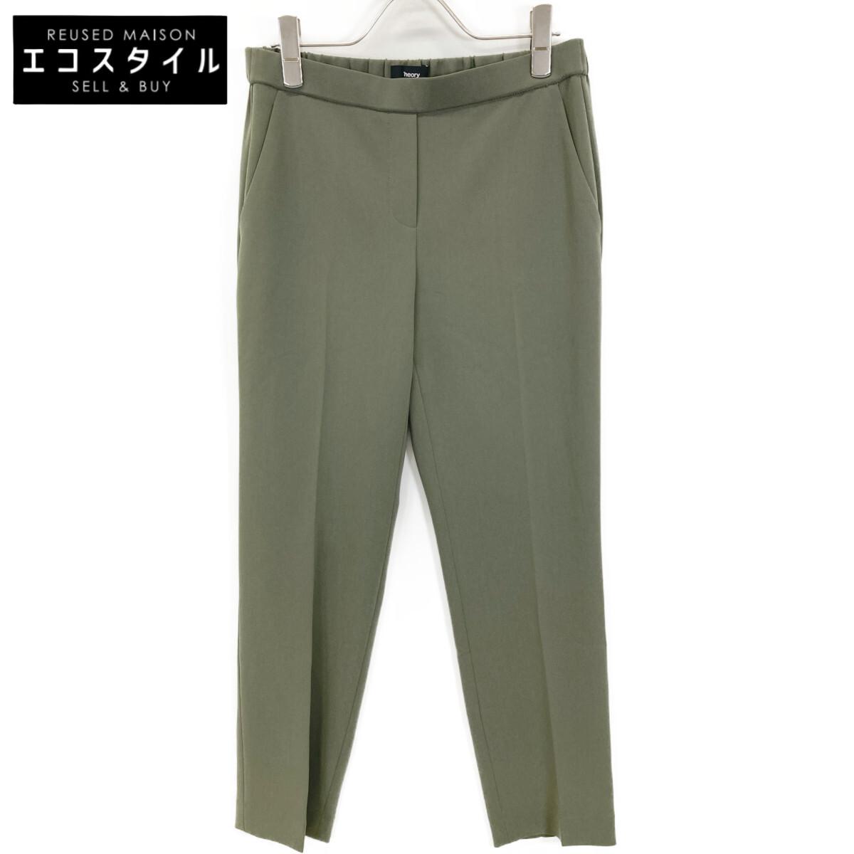 

Theory Khaki 23AW Admiral Crepe Treeca Pull-On FH Bottoms O khakiUsed
