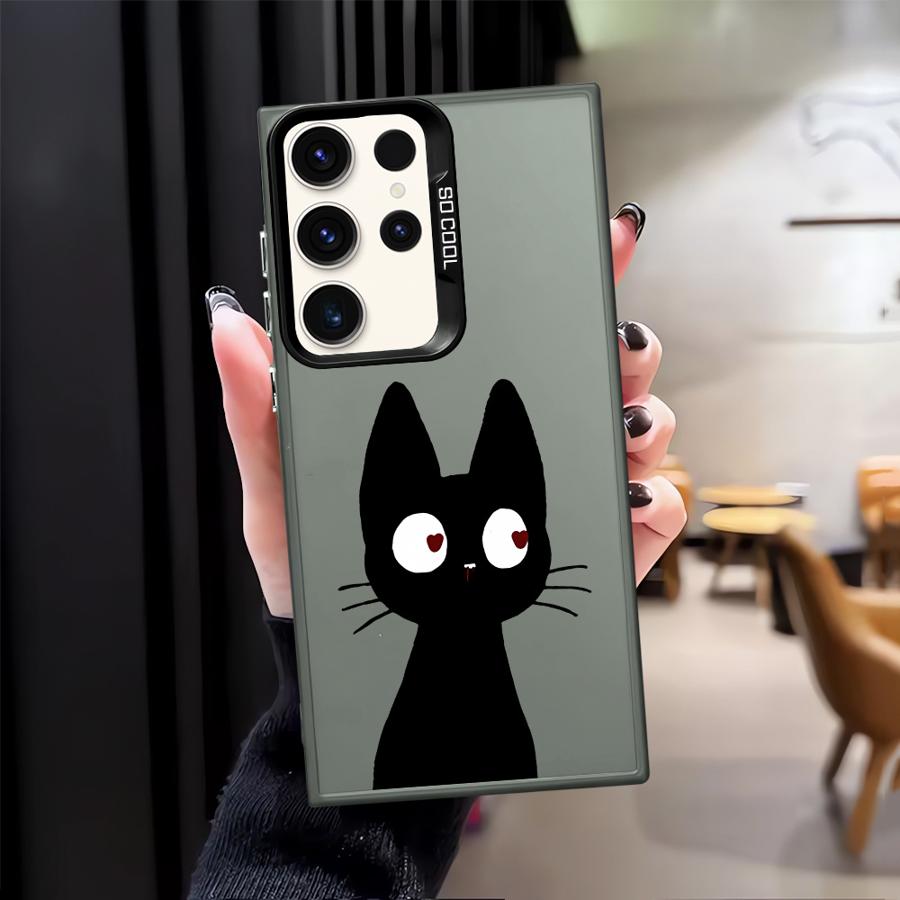 Cute Lucky Cat Case for Samsung Galaxy S25 S20 FE S22 Ultra S24 FE S25Edge S23 S21 Note 20 Ultra Phone Cover