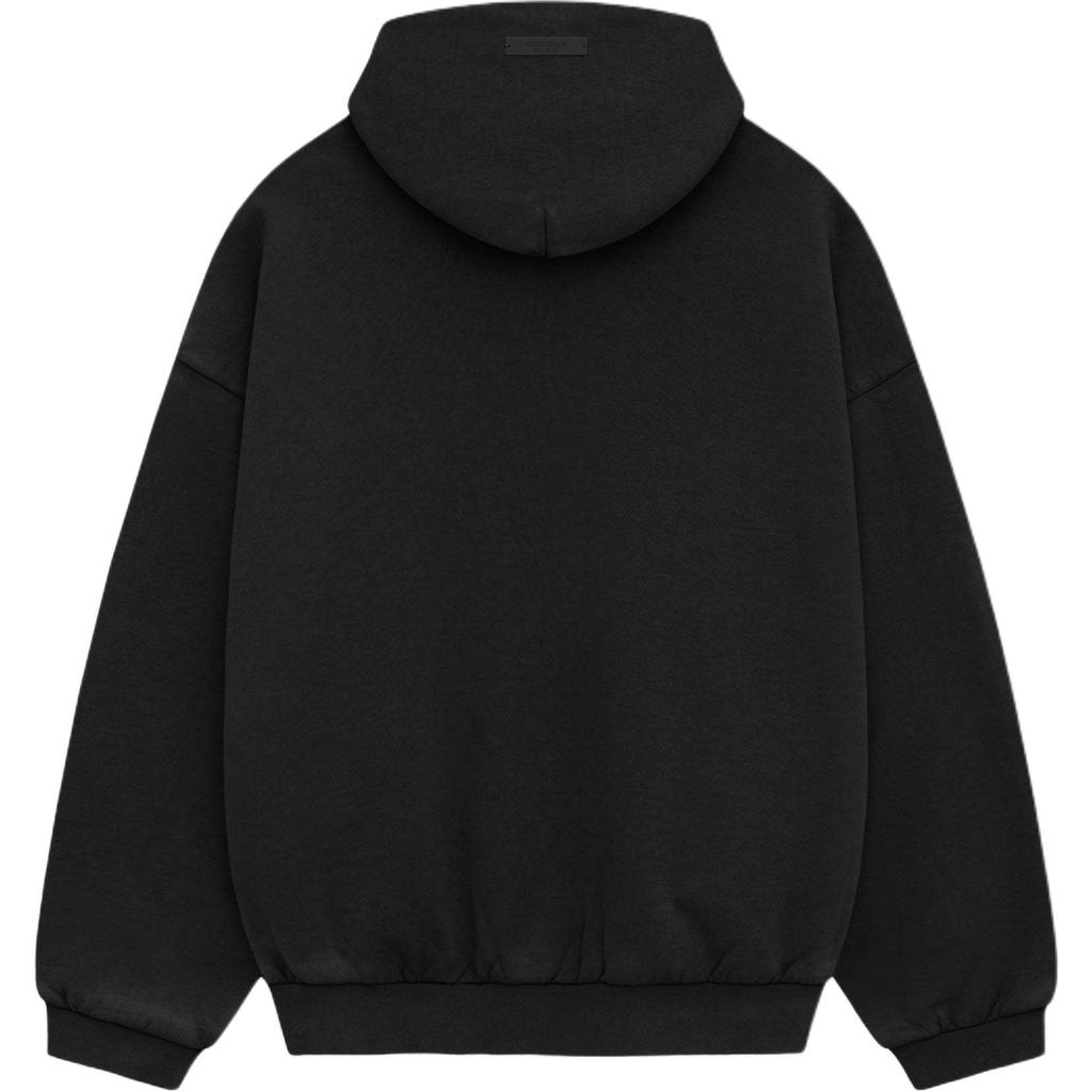 Fear of God Essentials SS25 Heavy Fleece Vintage Shrunken Hoodie 'Black' Unisex 192HO246210F