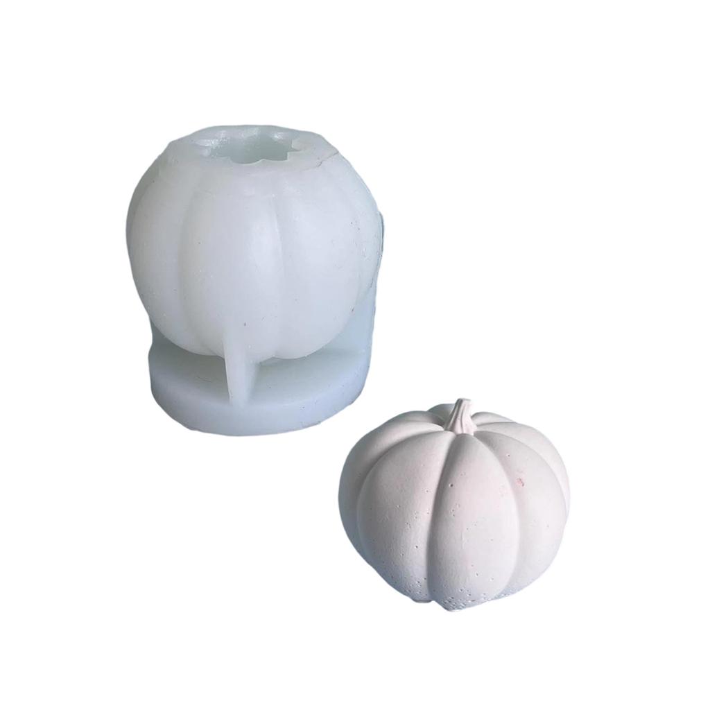 Nonstick Silicone Mold for Crafting 3D Pumpkin Aromatherapies Candle Home Decoration Mould Unique Gift Making Mold