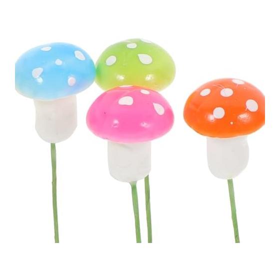 30 Pack Mushroom Hair Clips, Assorted Colors, Cute Hairpins for Girls, Perfect for Party & School Hair Accessories, Secure Hold, Adorable Mushroom