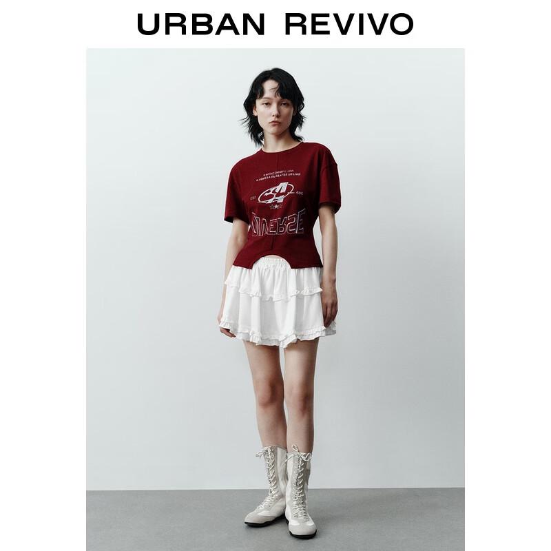 UR 2025 Fall Retro Print Short Sleeve T-Shirt
