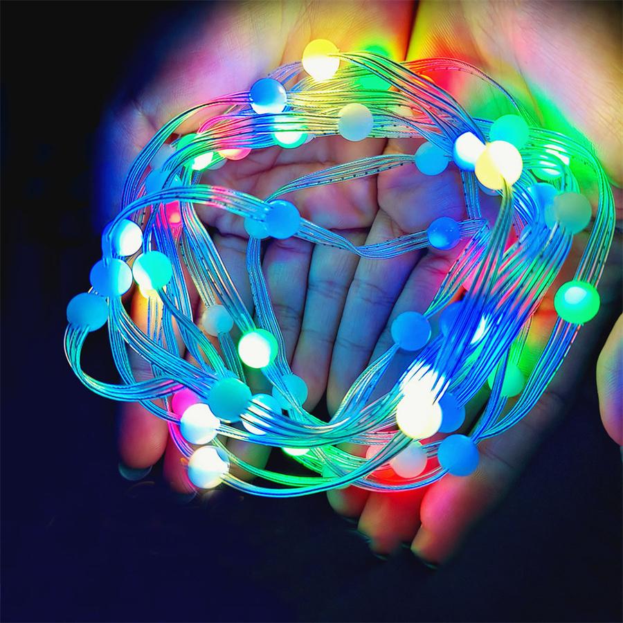 10M 100 LED Smart Globe String Lights RGB 16 Million Color Changing Starry Ball Fairy Light APP DIY Twinkle Fairy Lights