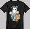 Halloween Ghost Minnie Mouse T-Shirt, Disney Denim Costume DE508