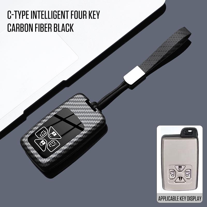2 3 4 5 Buttons ABS Carbon Style Car Key Case Cover Fob for Toyotay Alphard Vellfire Previa Estima Isis Noah Voxy Tarago Yaris