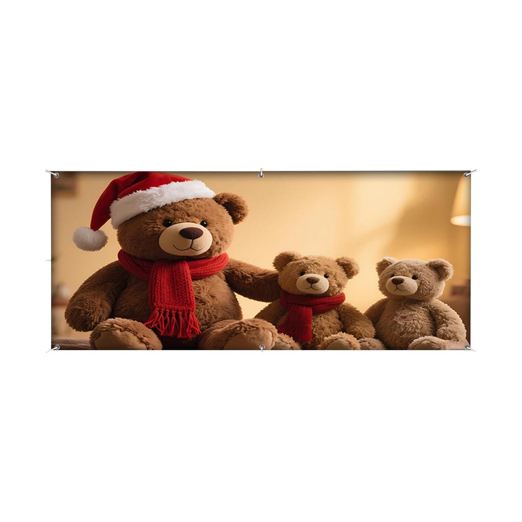 Weihnachtsszene Dekorationen & Festliche Charakter Banner – Feiertagszubehör für Außengaragen