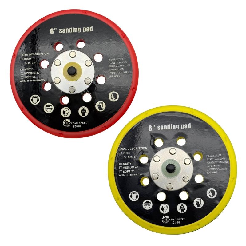 6inch 17 Hole Sanding Pad For Smooth Polishing for BO6030, BO6040, RO1, ES150,Sander Models Durability Plastic Construction
