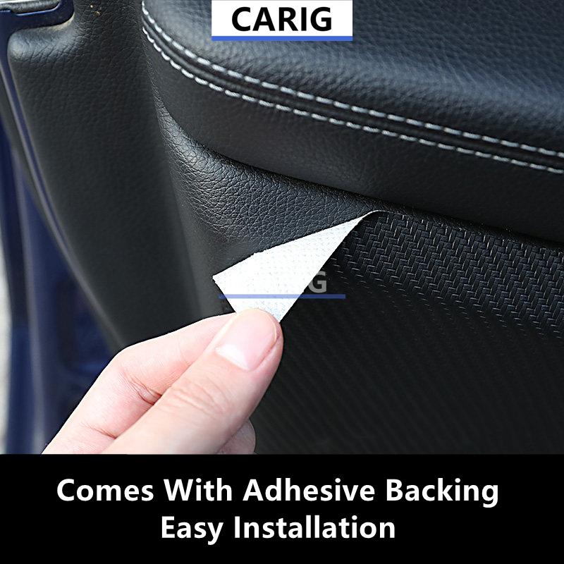 For HONDA ACCORD 18-22 Leather Door Anti-kick Sticker Modified Carbon Fiber Pattern Interior Film Accessories Modification
