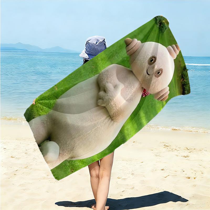 1Pc Colorful Creatures Collection Beach Towel Microfiber Beach Towel Thin Absorbent For Beach Swimming Yoga Bath Sports 0917247