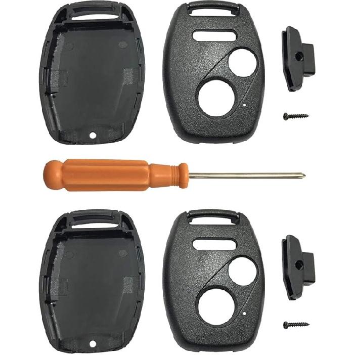 Replacement Keyless Entry Key Fob Case Cover Fits for Honda Accord Civic 2003-2012 CR-V 2005 2006 Pilot Hybrid EX EX SE CR-V 2007 2011 Odyssey