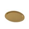Retro Japanese Egg-Shaped 304 Stainless Steel Tableware Plate - Distressed Oval BBQ Cafe Tray