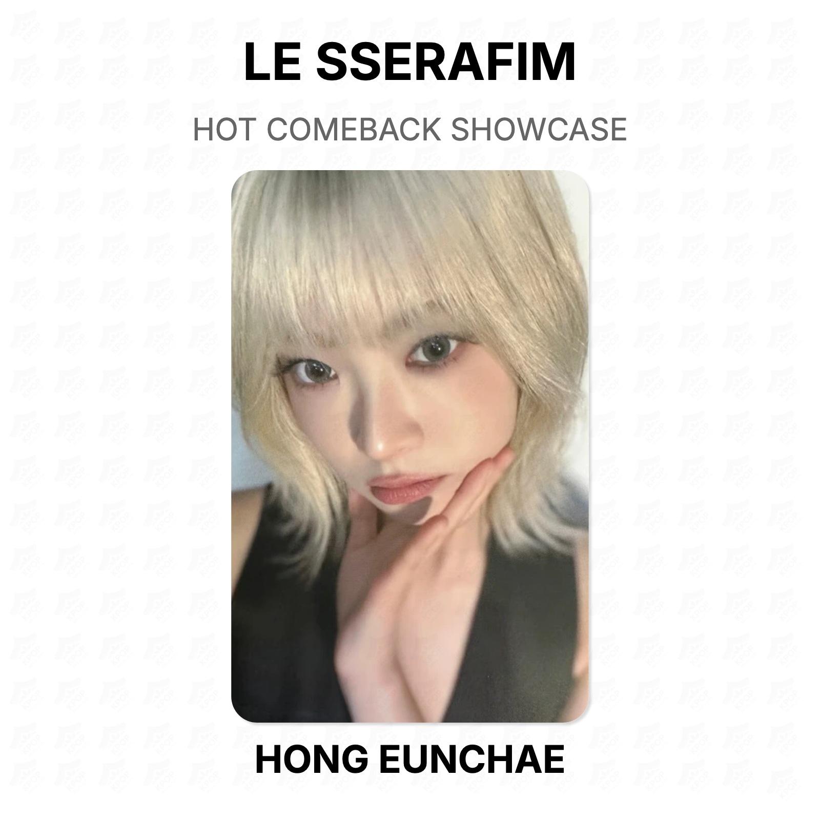 LE SSERAFIM HOT COMEBACK SHOWCASE Official Photocard HONG EUNCHAE