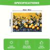 4pcs, Spring Placemats, All Seasonal Table Mats, Bright Yellow Blue Lemons White Decorative, Heat-Resistant Coffee Placemats, Suitable for Indoor, Out