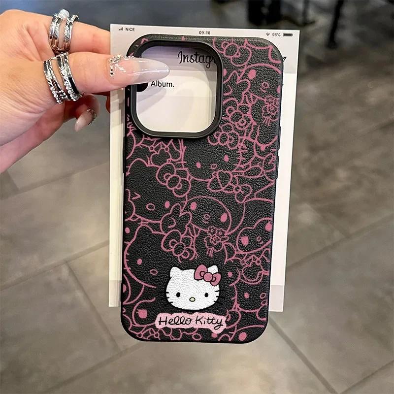 Pink Line Hello Kitty Casing For Samsung Galaxy A57 5G A55 A54 A07 A06 A15 A54 A53 A37 A32 A23 A34 A35 A36 A73 A22 5G Soft Case