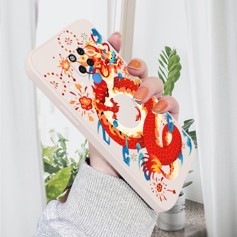 

Чехол для телефона с мультяшным красочным узором, квадратный, жидкий, силикон, TPU, полное покрытие, противоударный, защитный чехол для камеры Huawei Honor Vivo Vivo Y53S 4G белый