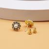 8-Pair Gold-Plated Rhinestone Alloy Ear Stud Set - Eco-Friendly, Versatile, Personality Trend Women's Earrings