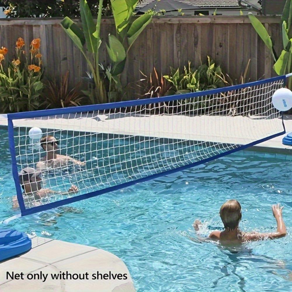 Piscina di dimensioni familiari Rete da pallavolo Costruzione durevole in PE Design robusto e stabile Adatto per giochi in spiaggia, cortile, bordo piscina