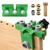 New Adjustable Wood Dowel Punch Locator Woodworking 3 In 1 Doweling Jig Kit Pocket Hole Jig Mini Cabinet Hole Drill Guide Tool