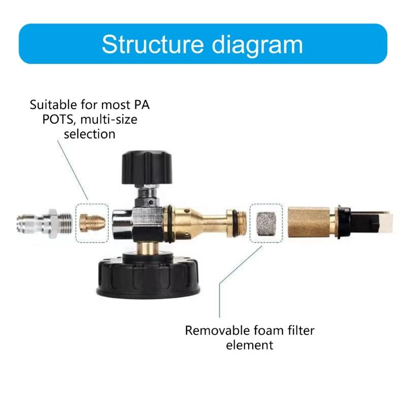Brass Foam Lances Core Foamer Nozzle Suitable for Delicate Coffee Frothing 1.0/1.1/1.15mm Hole Design, Easy Installation