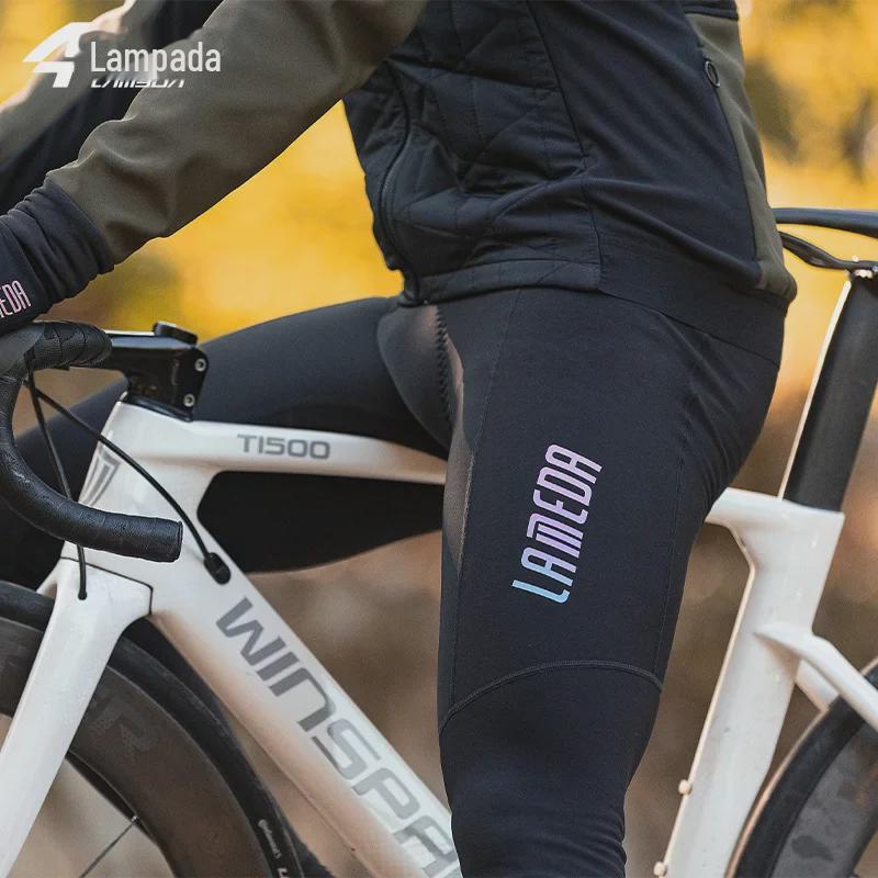 Lampada Men's Fleece-Lined Cycling Trousers for Autumn/Winter