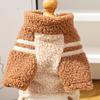 Warm Winter Dog Clothes Thickened Plush Dog Jumpsuits Stylish Pet Cotton Coat  Daily Walk