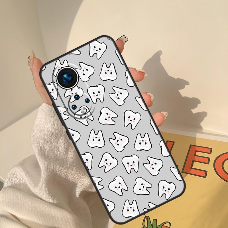 Dentist Tooth Pattern Case For Honor Magic 8 Pro 5 6 7 Lite Cover For Honor 400 200 90 70 50 X8a X8b X9a X9b X9c