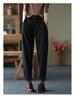 Plus Size Women's Velvet Thick Harem Pants: Autumn/Winter Slimming & Warm Casual Wear