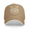 Aggressive Mad Angry Raccoon Baseball Caps Peaked Cap Raccoon Lover Sun Shade Hats for Men Women
