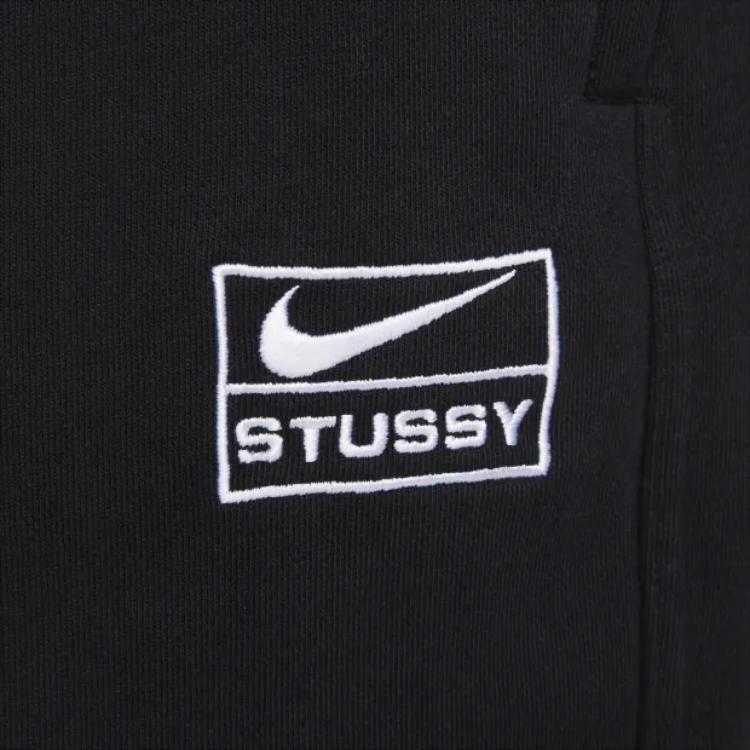 Stussy X Nike Stone Washed Fleece Sweatpants (Asia Sizing FW23) Black Unisex Streetwear FN5236-010