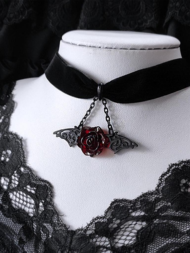 Collier tendance pendentif chauve-souris Halloween européen et américain pour femmes