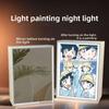 21cm/8.27in Anime Detective Conan Light Painting Mirror Lamp 3D Peripherals Bedroom Led Night Desktop Crafts Gift Toy Decorative