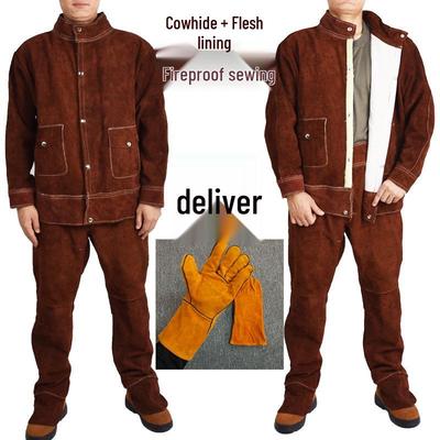 Δερμάτινο Μπουφάν Συγκόλλησης: Ανθεκτικό στη Θερμότητα, Προστασία από Εγκαύματα, Προστασία από Ηλεκτροσυγκόλληση, Μονωμένο Δέρμα για Συγκολλητές.