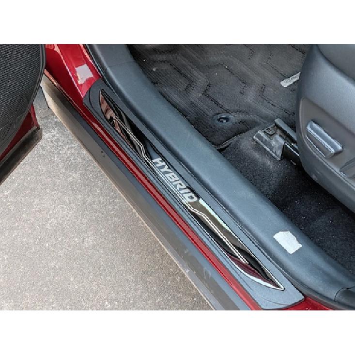 Hybrid  Car Door Sill Cover Panel Step Protector Accessories for Toyota RAV4