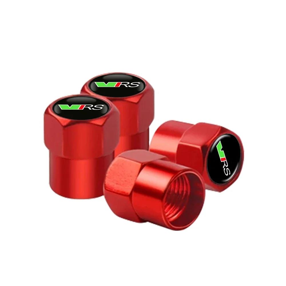 4pcs Car Tire Wheel Stem Air Valve Caps Covers For Skoda VRS Octavia A7 Fabia Rapid Yeti Kodiaq Superb Accessories Stem Caps1