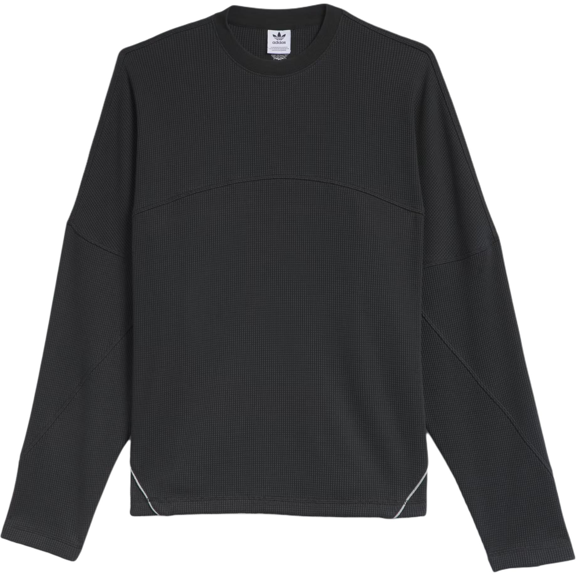 

Adidas Originals SS25 La Cienega Однотонная спортивная футболка с круглым вырезом и длинным рукавом, унисекс топы KA9335 M