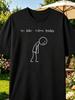Funny No Bike Riding Today Black Casual T-Shirt for Men 2026 Black Casual T-Shirt 01, 2026 Summer Short-Sleeved Printed