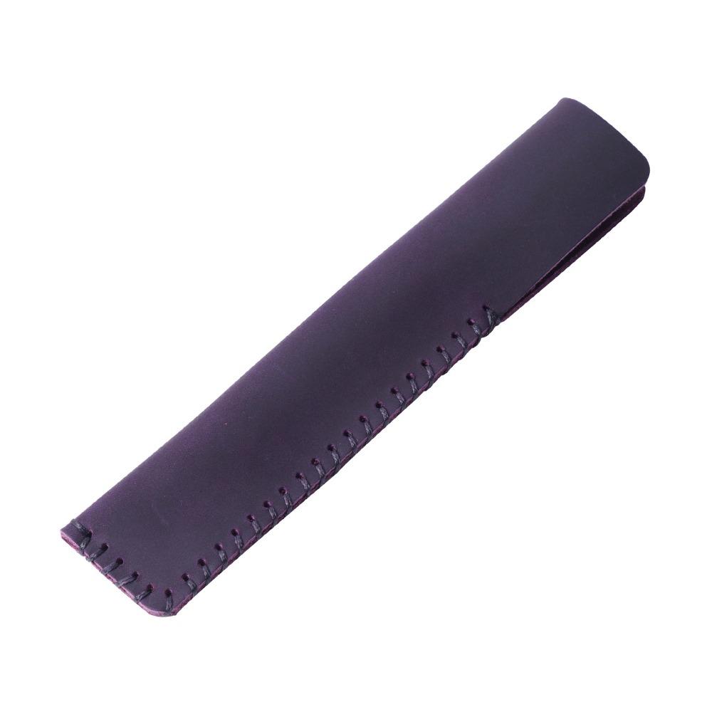 Handmade Pen Holder Bag Genuine Leather Pens Organizer Fashion Pencil Case  for School Office