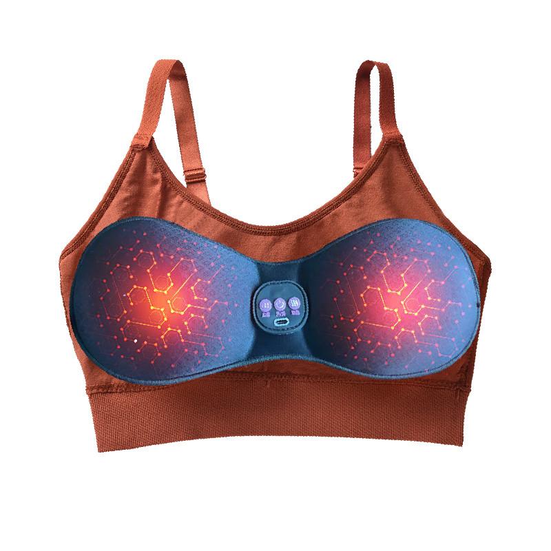 

Wireless Electric Breast Massager With Intelligent Heat And Vibration For Relaxation