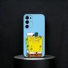Cartoon S-Spongebob Phone Case For Samsung S25,S24,S23,S22,S21,S20,Ultra,Plus,FE Black Soft Cover
