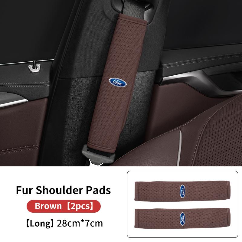 For Ford Car Styling Seat Belt Shoulder Cover Neck Protector Auto Interior Accessories Focus Mk2 Mk3 Mk4 Fiesta Ranger Mondeo