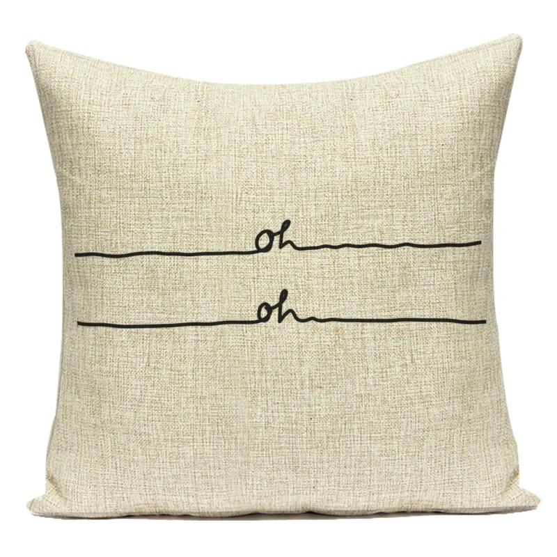Modern Home Decoration Letter Home Sweet Home Decorative Pillows Case Polyester Cushion Cover For Living Room Capa Almofadas