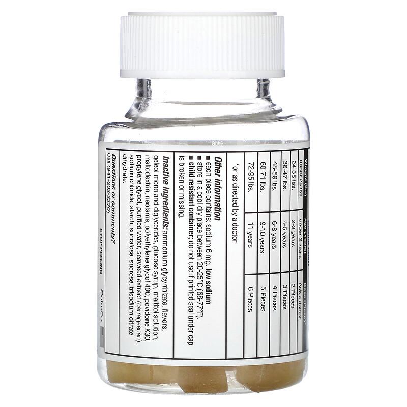Children's Pain + Fever Gummy Bite, Ages 2-11 Years, Orange Vanilla, 24 Gummies