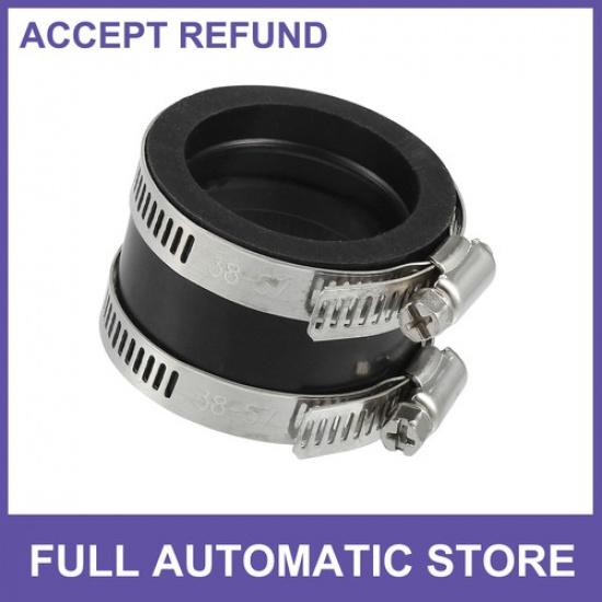 

40mm ID Black Carburetor Adapter Inlet Intake Pipe Boot Interface with Clamp
