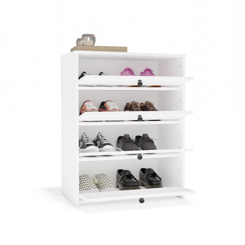 Loka White Shoe Cabinet