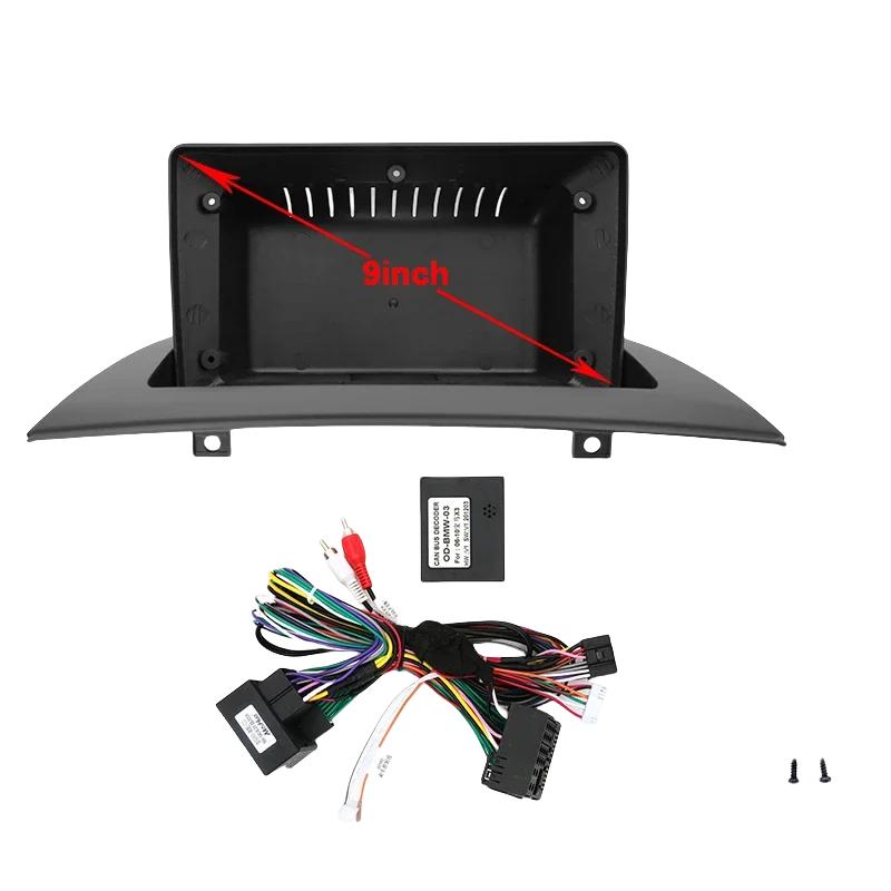 For 2006-2010 BMW X3 E85 9 Inch Car Radio Android DVD Stereo Audio Screen Multimedia Video CD Player Frame Cables Harness