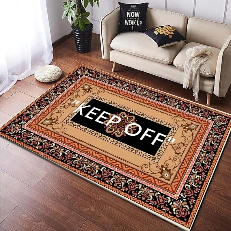 “Keep Off' Living Room Carpet Luxury Decor Rugs  Home Leisure Area Anti-slip Rug Indoor Extrance Doormat Bedside Soft Foot Mats