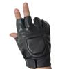 Men's Punk Rivet Fingerless Faux Leather Gloves for Cycling & Street Dance