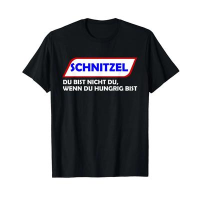 Schnitzel Youre Not You When Hungry Design T Shirt Vintage Top For Everyday Wear Fashion Stylish Unisex Versatile Homme